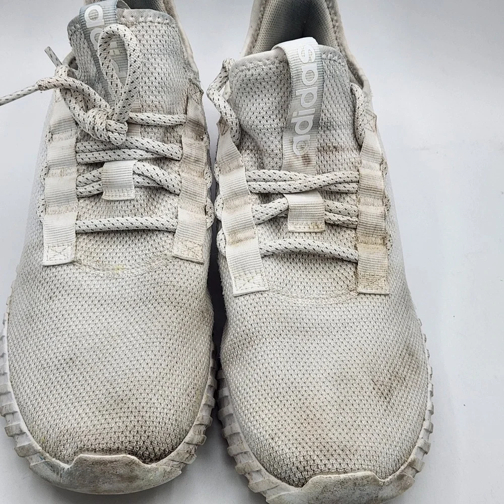Adidas White Mesh Lace‎ Up Athletic Running Shoes Men's Size 11